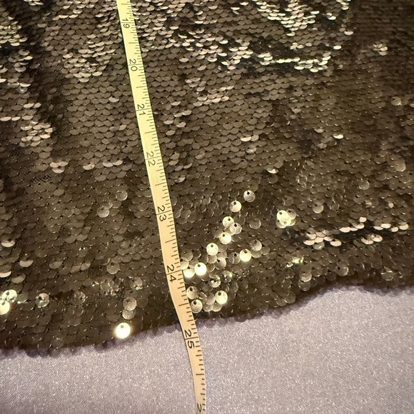 Stacy London Green Sequin Oversized Blouse - Picture 8 of 9